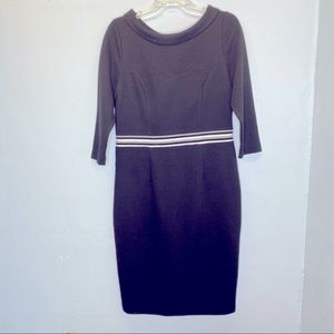 *** Black Boden Dress Striped Waist ***10